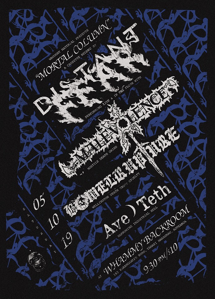 Distant Fear Tape Release Flyer